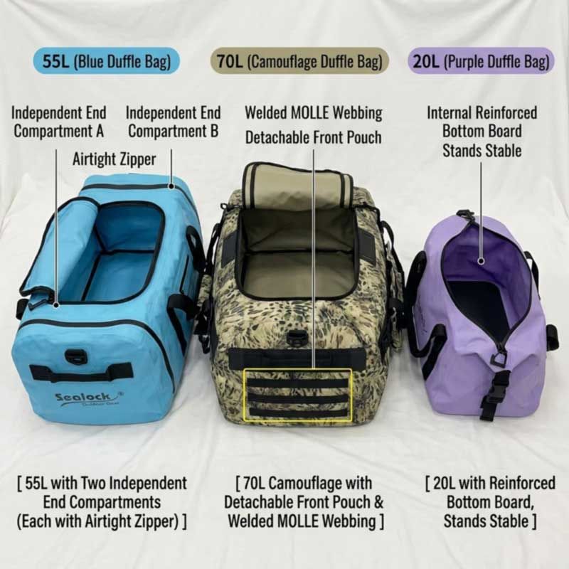 OEM Waterproof Duffel Bags: Factory Customization Services