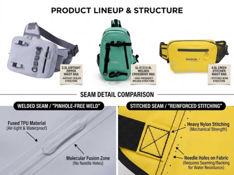 Waterproof Fanny Pack Manufacturer: OEM Waist Bags para sa Swim at Outdoor Brands
