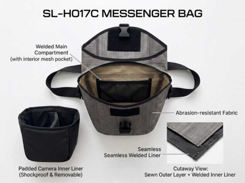 Waterproof Messenger Bag Manufacturer: Mga Welded TPU Bag para sa Urban at Cycling Brand