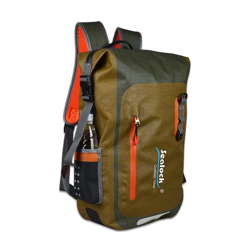 20L Roll Top Waterproof Backpack na may Laptop Sleeve para sa Pag-commute at Paglalakbay