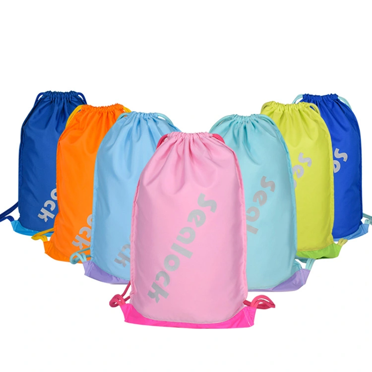 Drawstring Bags 15 Liter Waterproof Interior na may Double Layered Rope Pocket