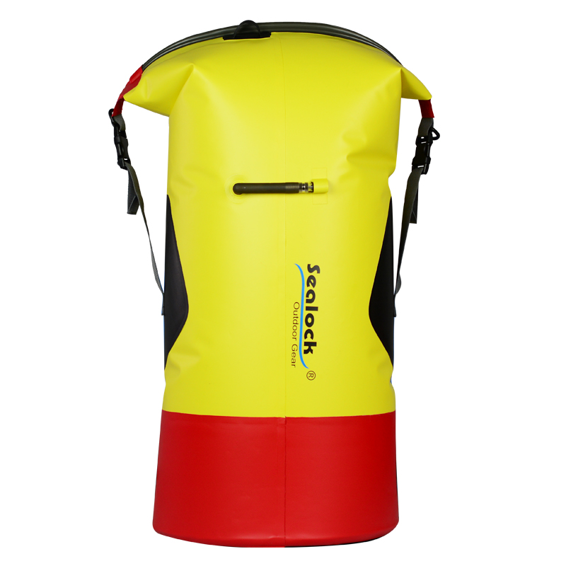 Waterproof Dry Backpack na may Airtight Zipper at Air Valve para sa Kayaking